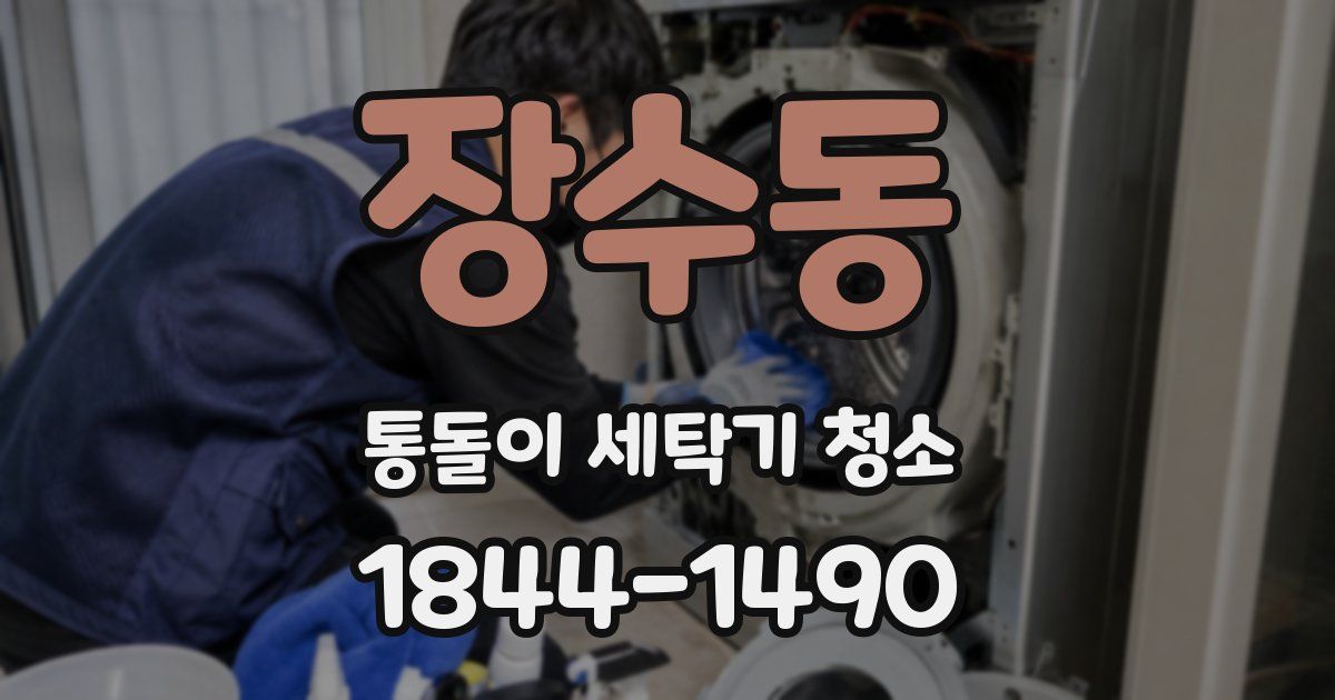 장수동 통돌이 세탁기 청소