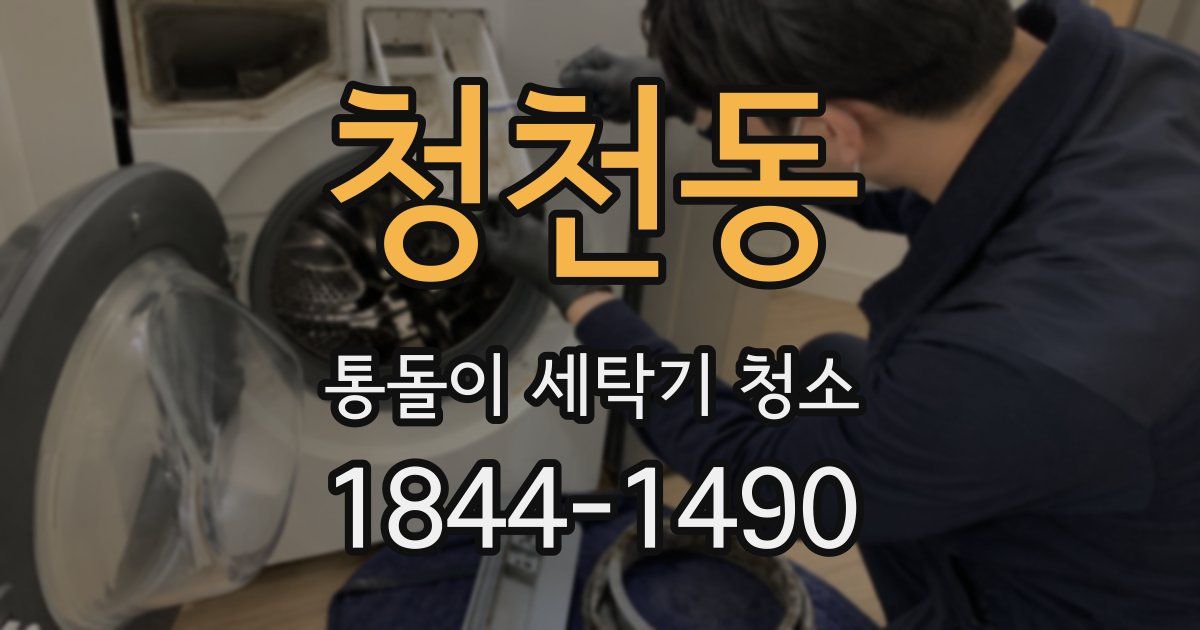 청천동 통돌이 세탁기 청소