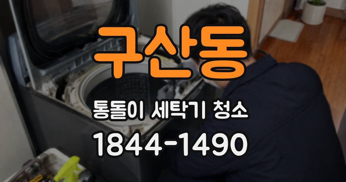 구산동 통돌이 세탁기 청소