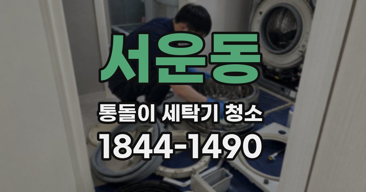 서운동 통돌이 세탁기 청소