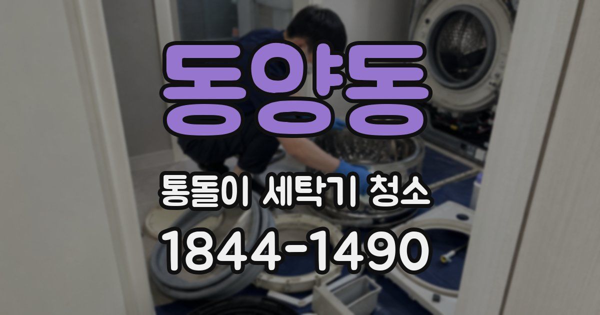동양동 통돌이 세탁기 청소