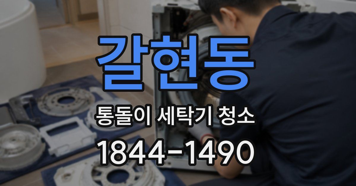 갈현동 통돌이 세탁기 청소