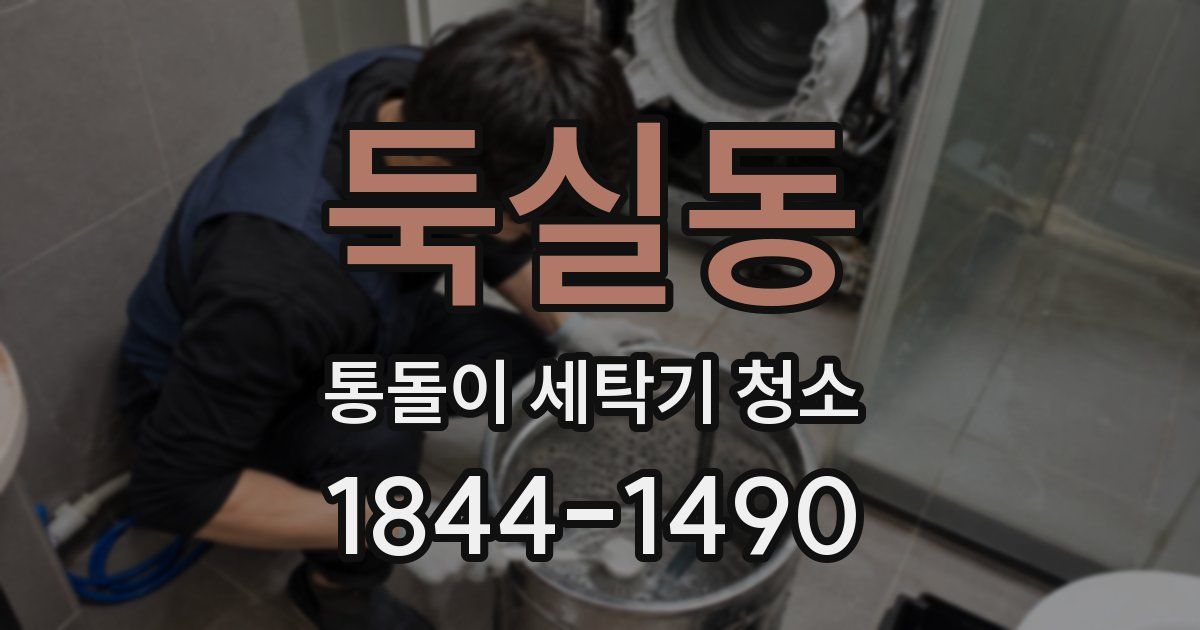 둑실동 통돌이 세탁기 청소