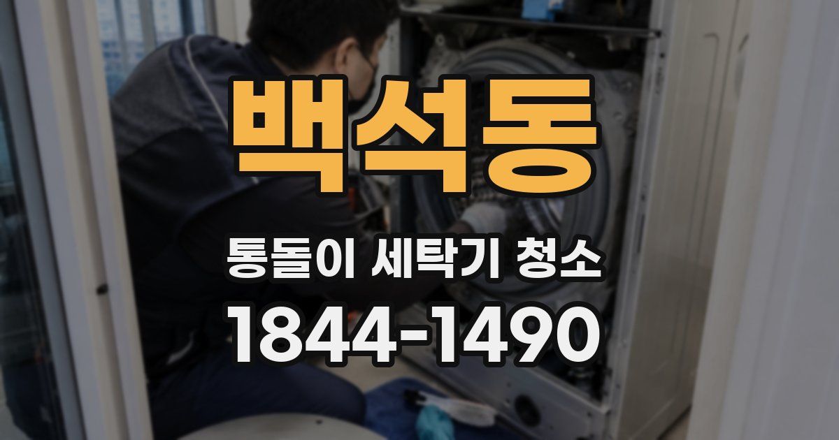 백석동 통돌이 세탁기 청소