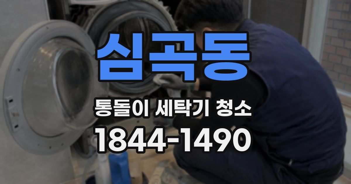 심곡동 통돌이 세탁기 청소