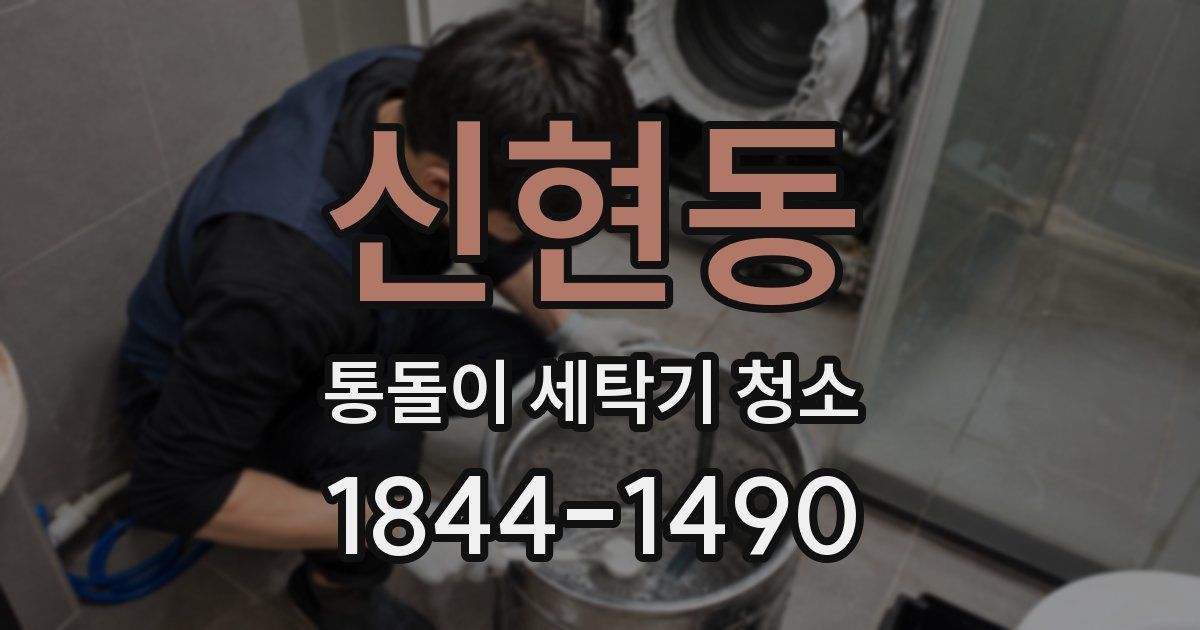 신현동 통돌이 세탁기 청소