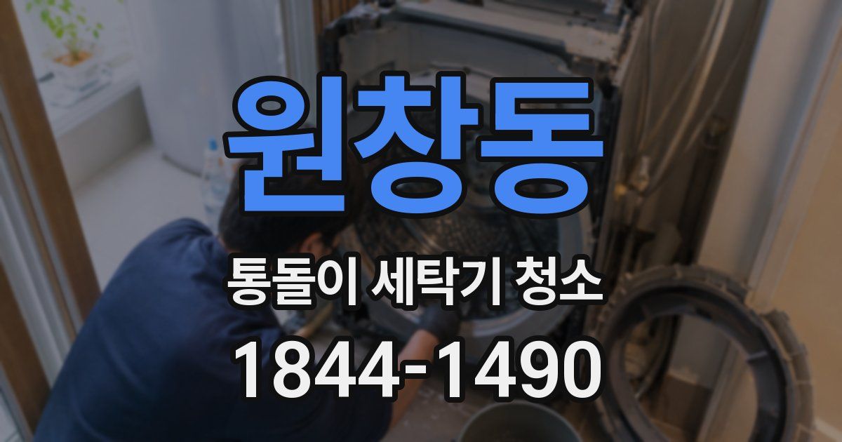 원창동 통돌이 세탁기 청소