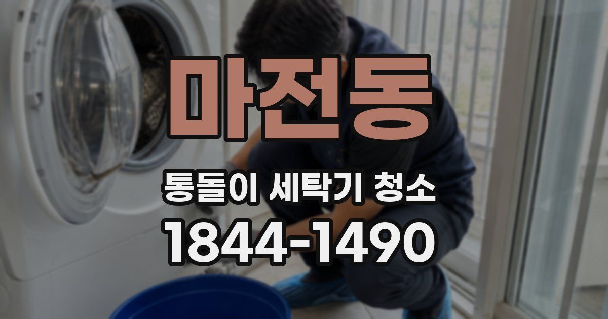 마전동 통돌이 세탁기 청소