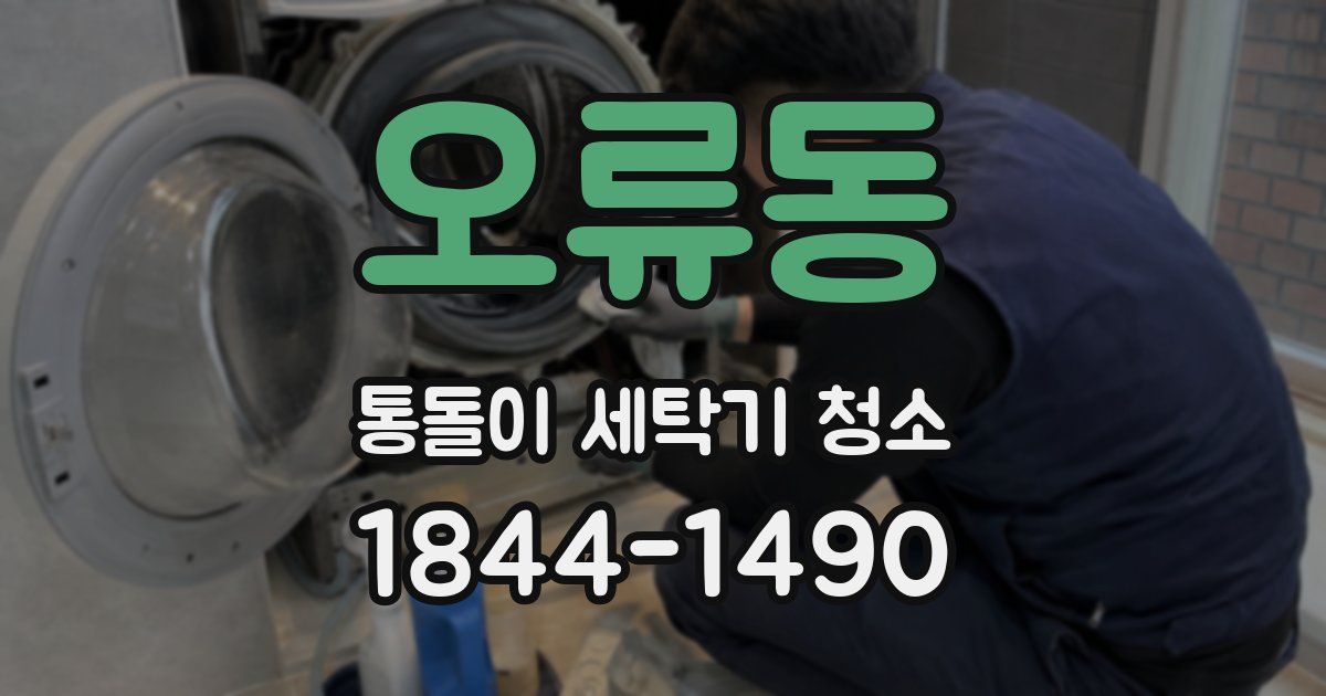 오류동 통돌이 세탁기 청소