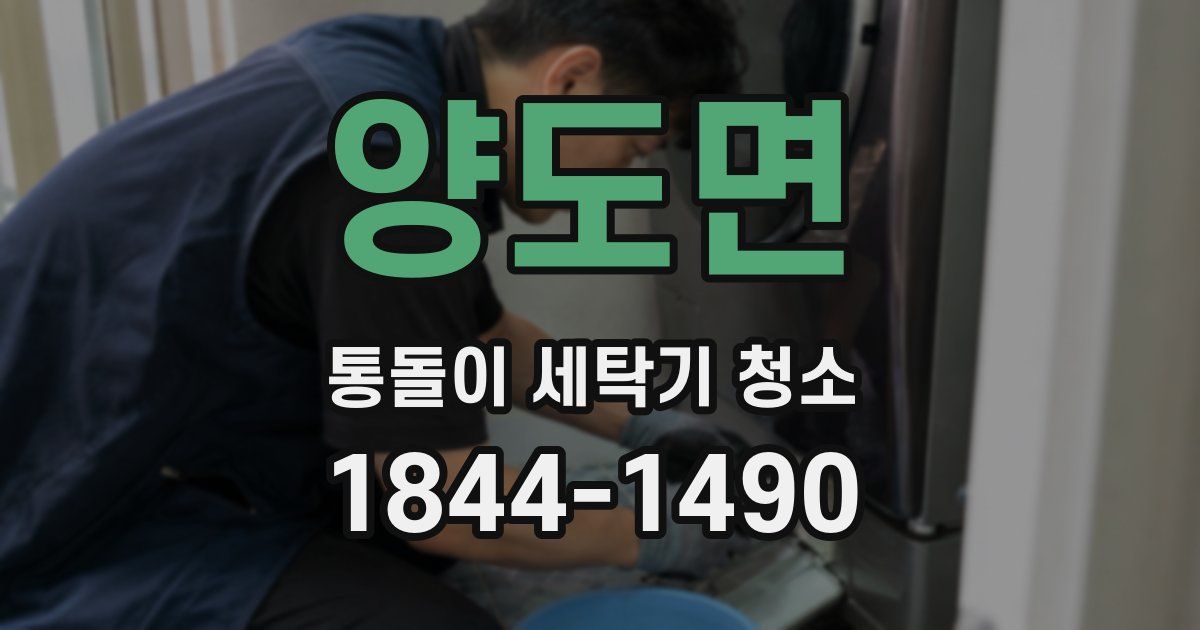 양도면 통돌이 세탁기 청소