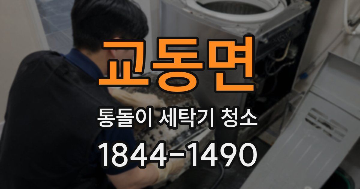 교동면 통돌이 세탁기 청소
