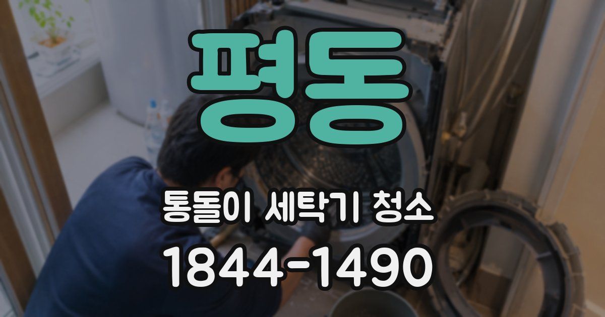 평동 통돌이 세탁기 청소