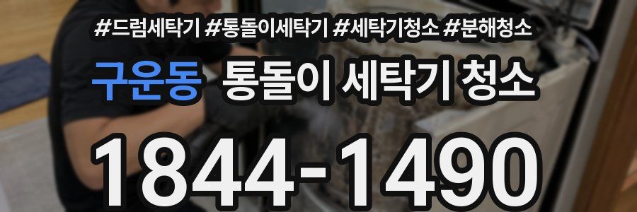 구운동 통돌이 세탁기 청소
