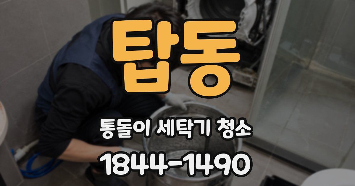 탑동 통돌이 세탁기 청소