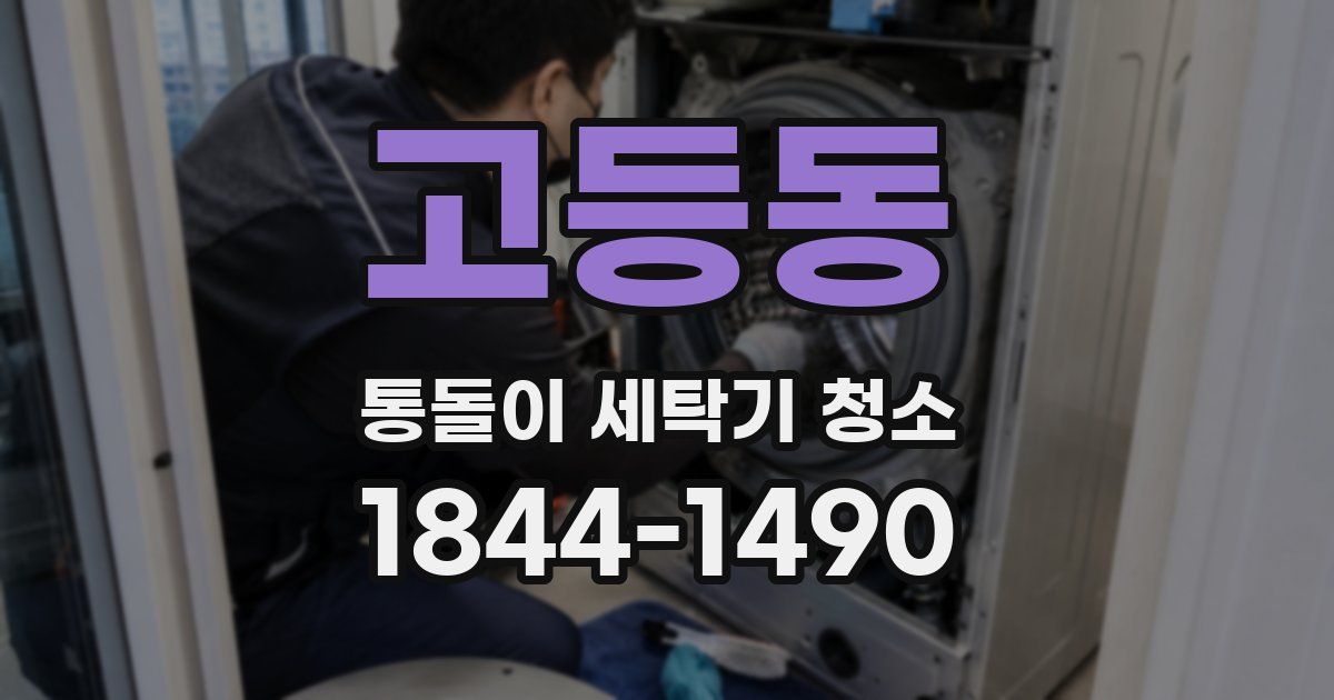 고등동 통돌이 세탁기 청소