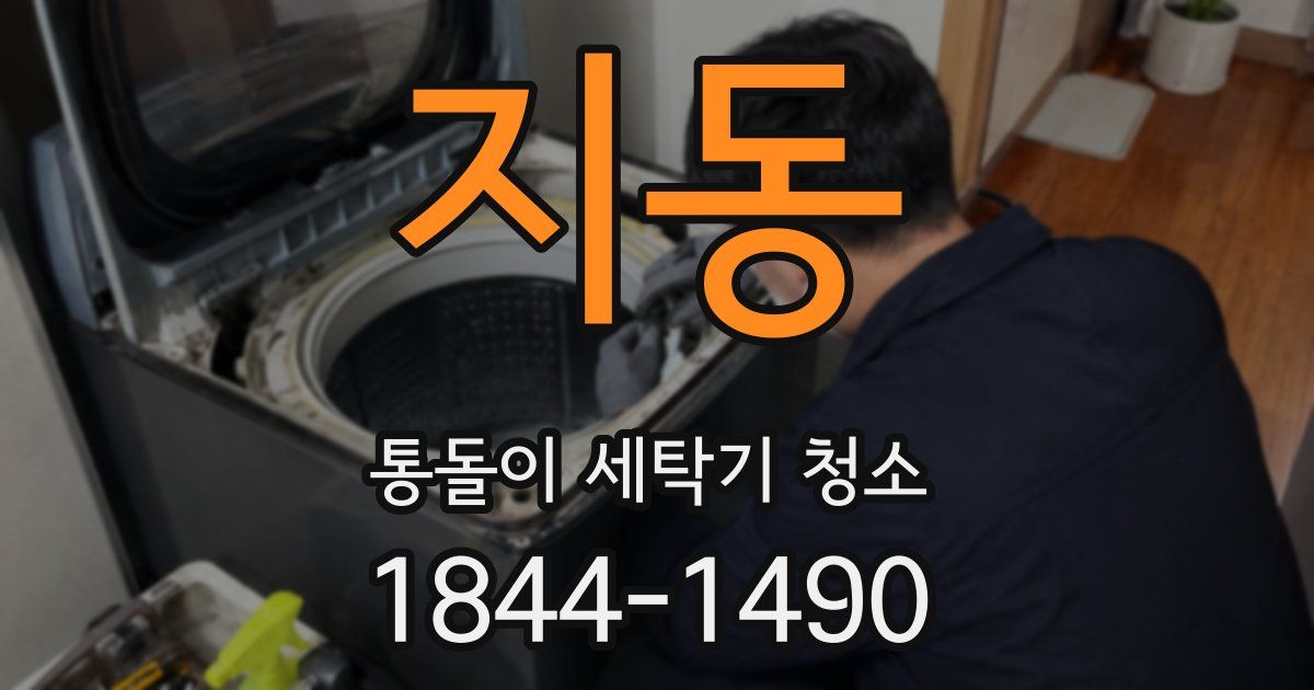 지동 통돌이 세탁기 청소
