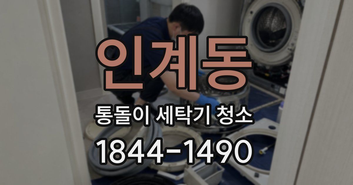 인계동 통돌이 세탁기 청소
