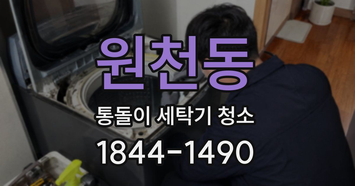 원천동 통돌이 세탁기 청소