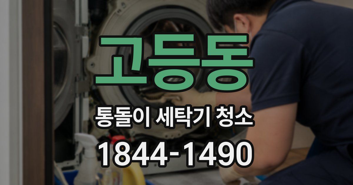 고등동 통돌이 세탁기 청소