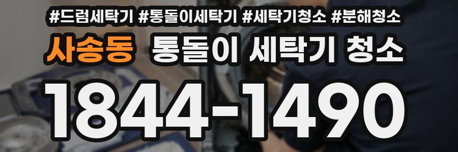 사송동 통돌이 세탁기 청소