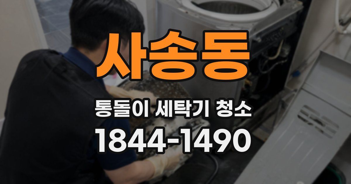 사송동 통돌이 세탁기 청소