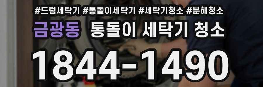 금광동 통돌이 세탁기 청소