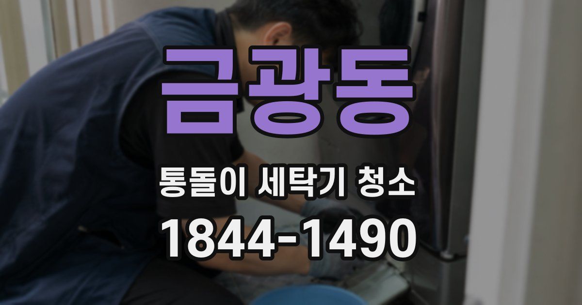 금광동 통돌이 세탁기 청소