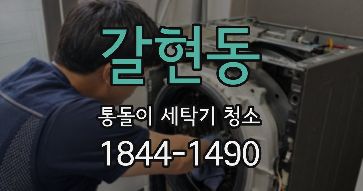 갈현동 통돌이 세탁기 청소