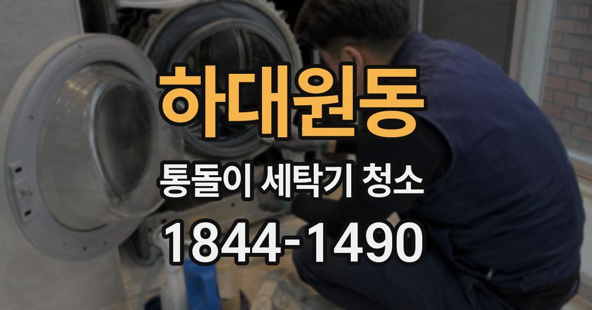 하대원동 통돌이 세탁기 청소