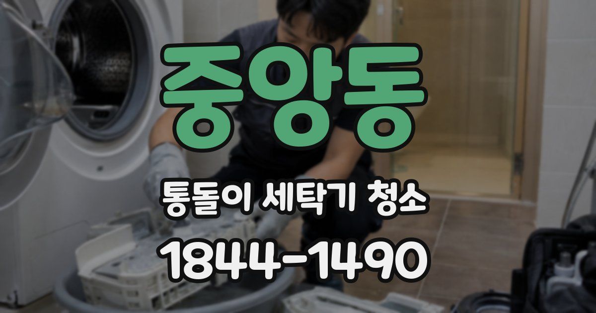 중앙동 통돌이 세탁기 청소