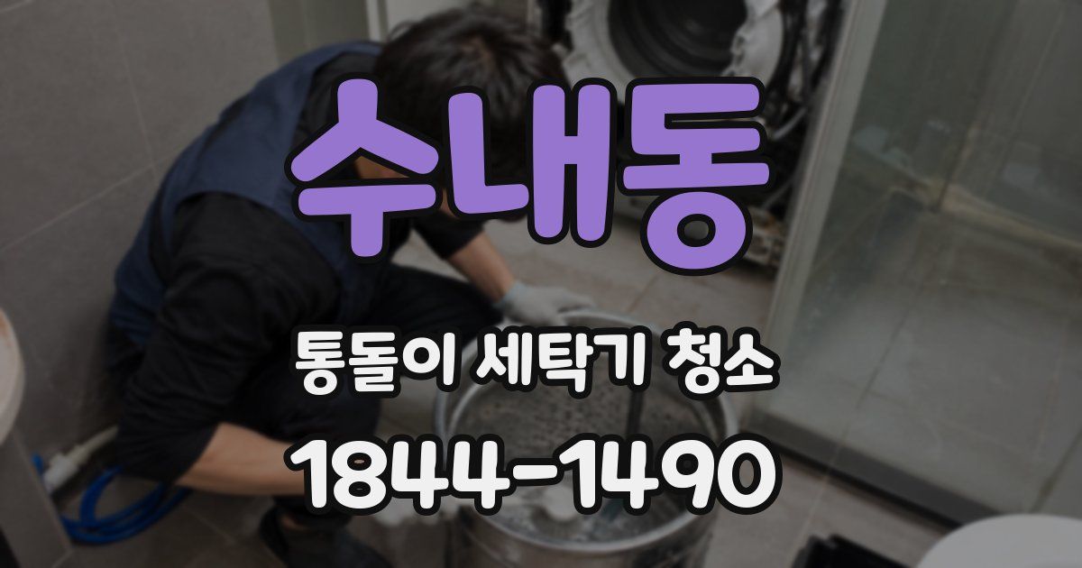 수내동 통돌이 세탁기 청소