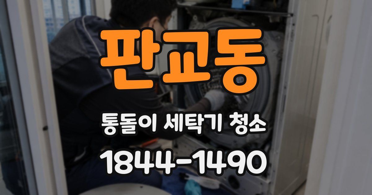 판교동 통돌이 세탁기 청소