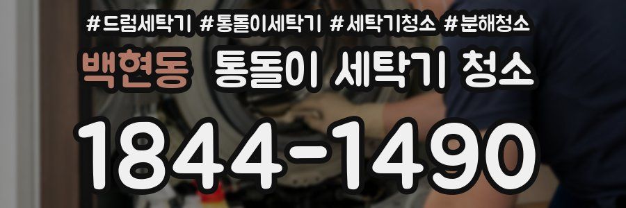백현동 통돌이 세탁기 청소