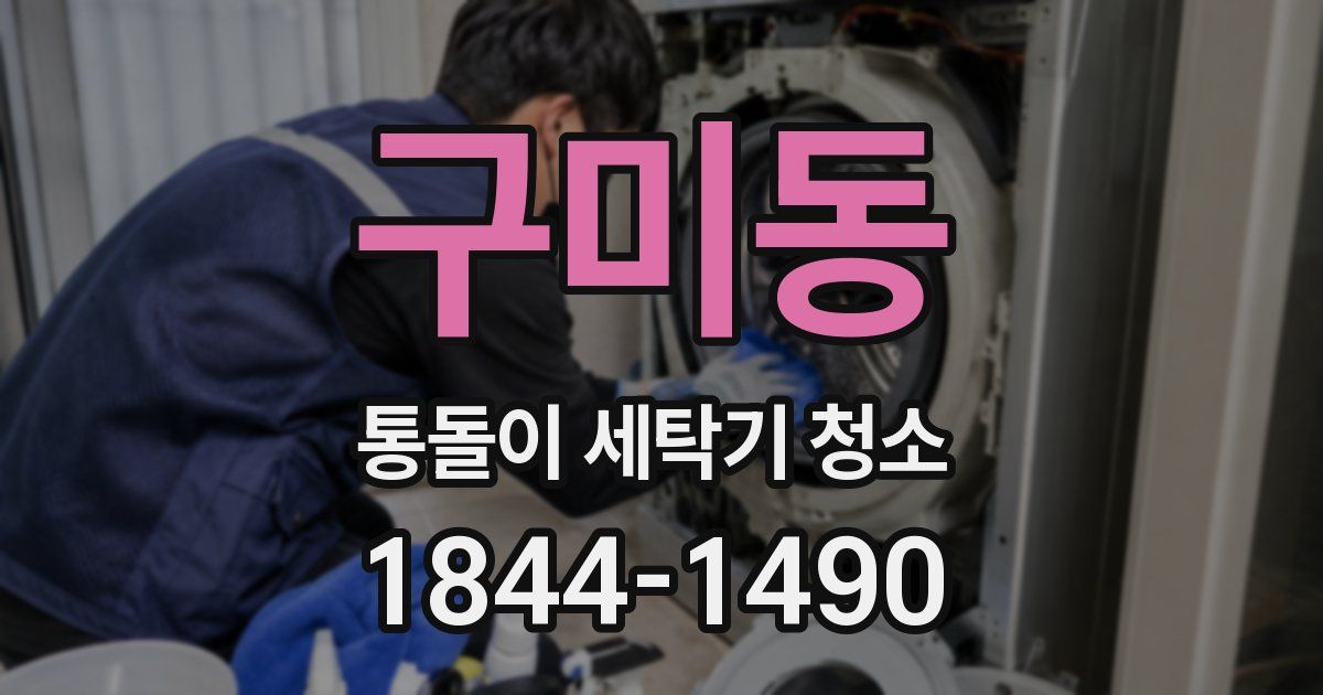 구미동 통돌이 세탁기 청소