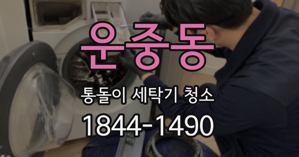 운중동 통돌이 세탁기 청소