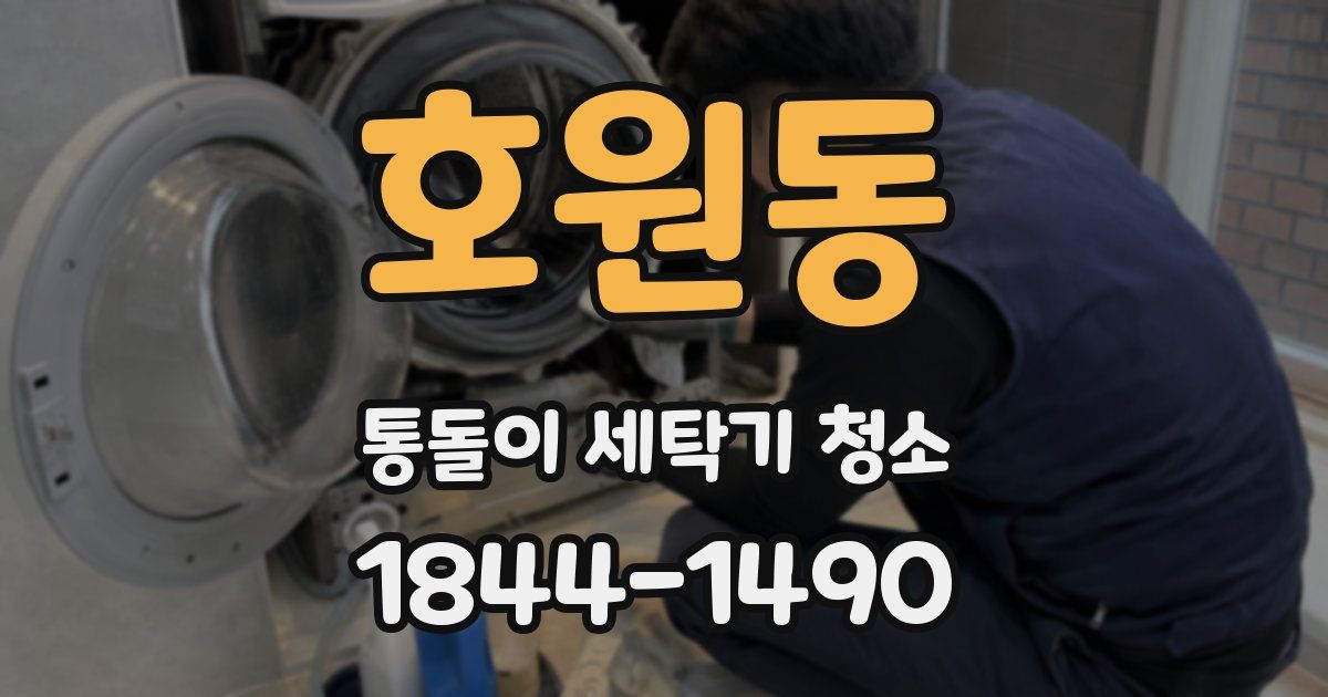 호원동 통돌이 세탁기 청소