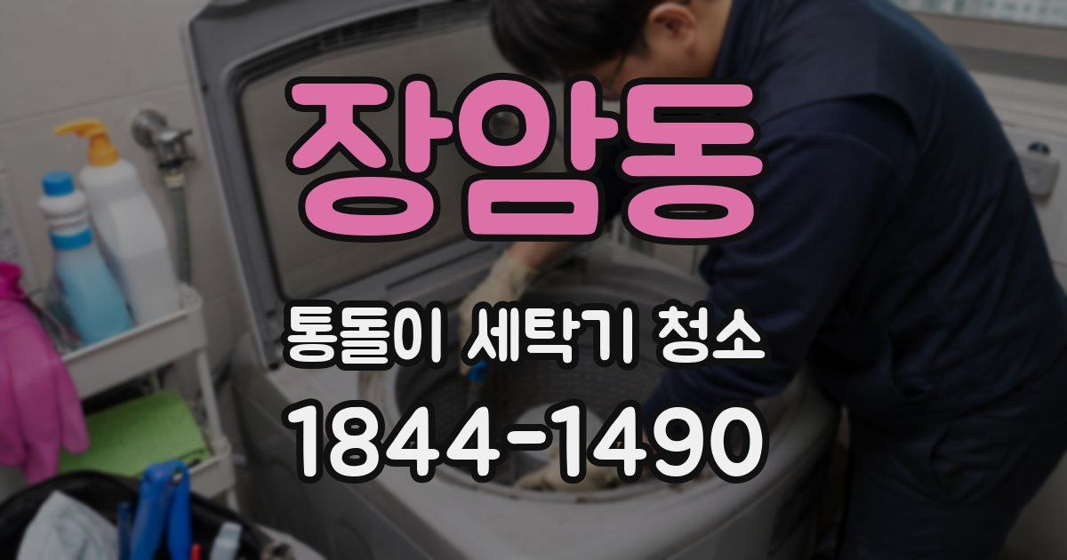 장암동 통돌이 세탁기 청소