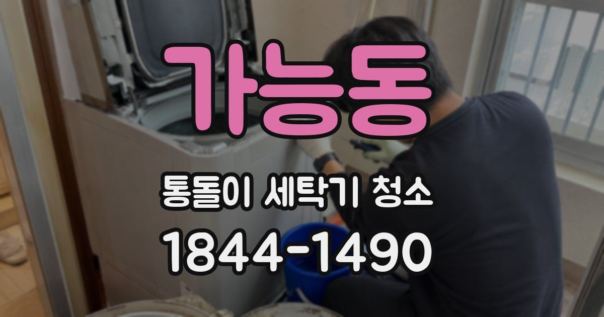 가능동 통돌이 세탁기 청소