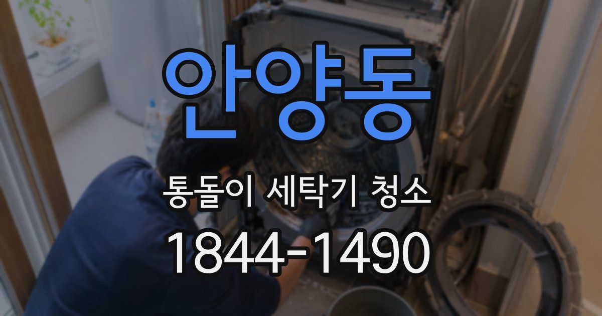 안양동 통돌이 세탁기 청소