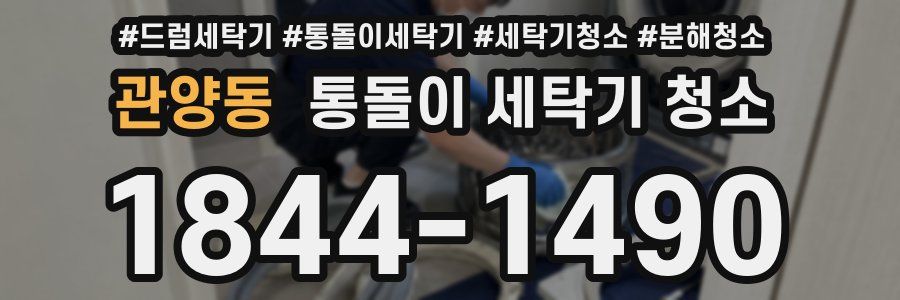 관양동 통돌이 세탁기 청소