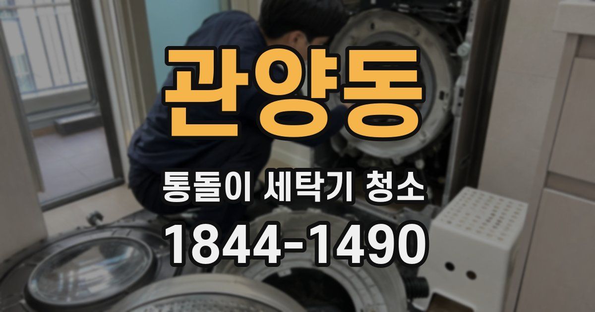관양동 통돌이 세탁기 청소