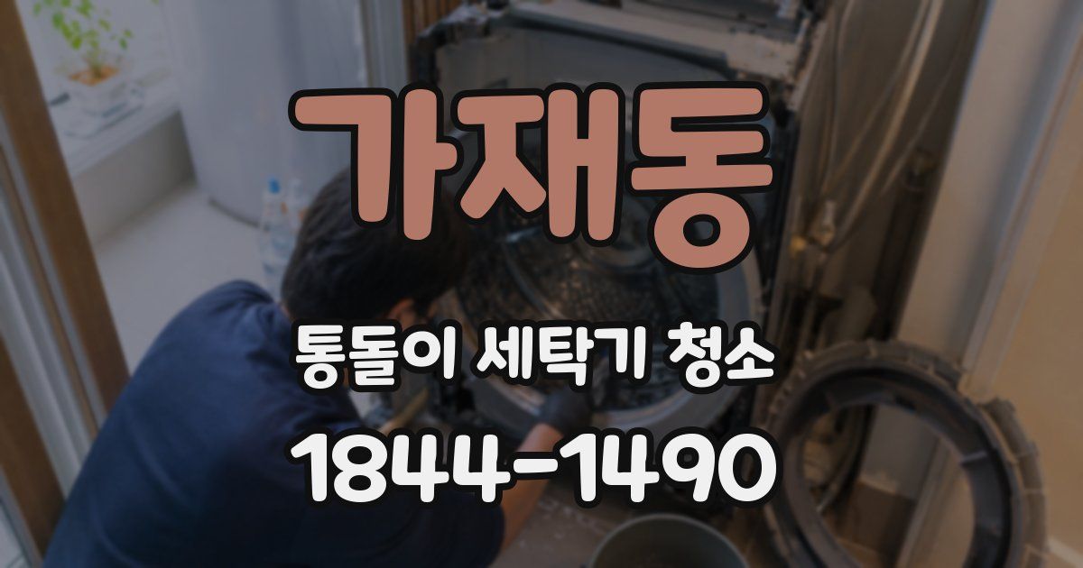 가재동 통돌이 세탁기 청소
