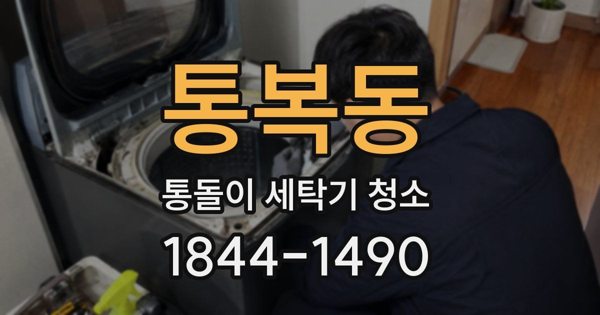 통복동 통돌이 세탁기 청소