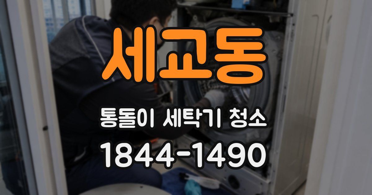 세교동 통돌이 세탁기 청소