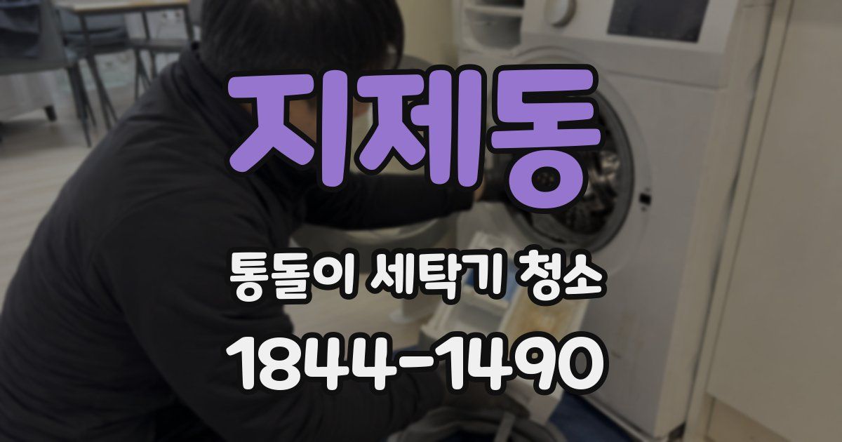 지제동 통돌이 세탁기 청소