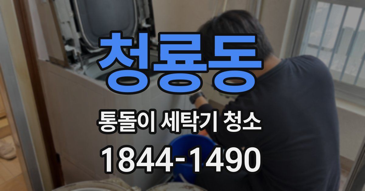 청룡동 통돌이 세탁기 청소