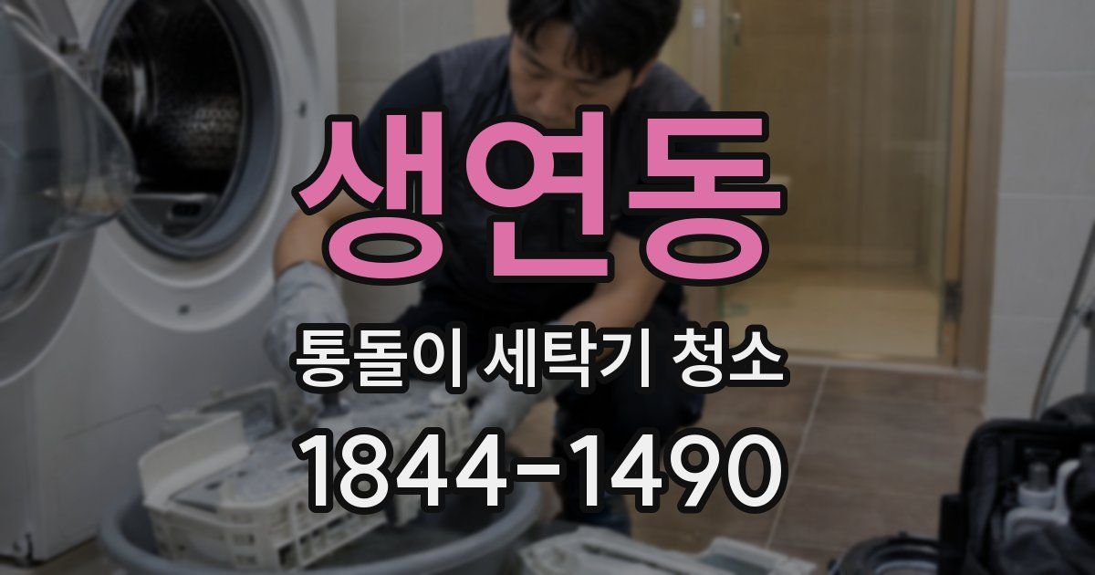 생연동 통돌이 세탁기 청소