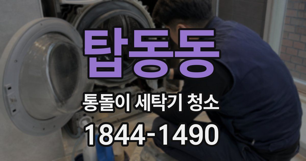 탑동동 통돌이 세탁기 청소