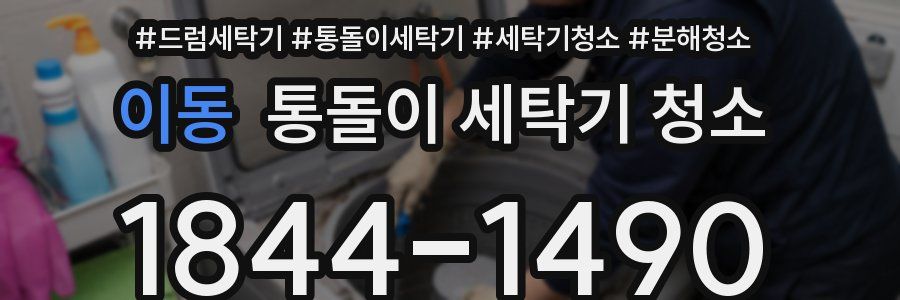 이동 통돌이 세탁기 청소