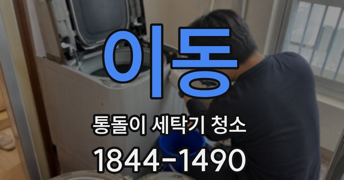 이동 통돌이 세탁기 청소